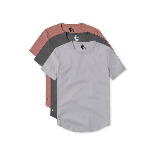 PLAYERAS ESSENTIAL CREW CURVE-HEM PACK 3