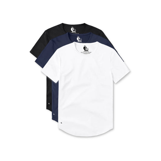 PLAYERAS CREW CURVE-HEM STAPLE PACK 3