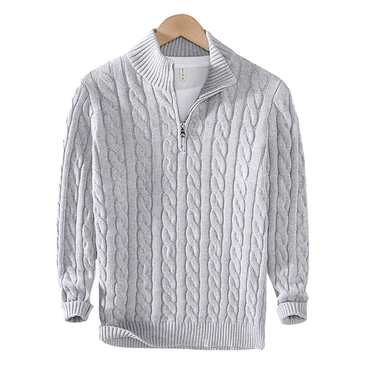 SUÉTER VERONA CABLE KNIT HALF-ZIP